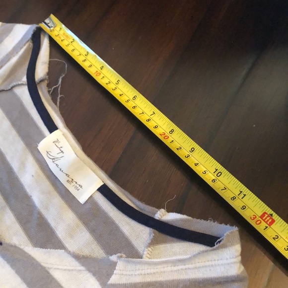 Vintage Havana Distressed striped loose fit long sleeved comfy sweater - Picture 9 of 10